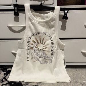 Hurley Kids White Tank Top - Paradise State of Mind